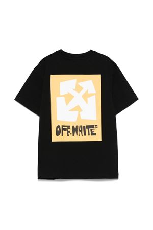 T-shirt Big Label OFF WHITE KIDS | OBAA002S25JER0081018